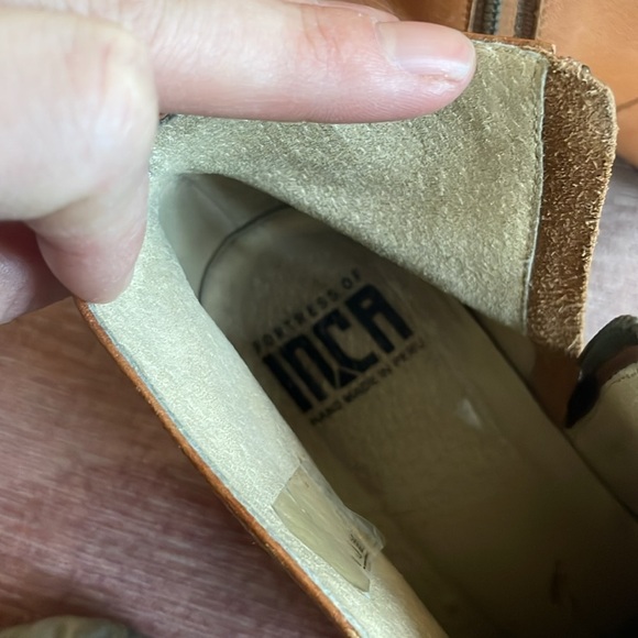 Fortress Of Inca Anthropologie Leather Western Ankle Booties - Picture 13 of 14